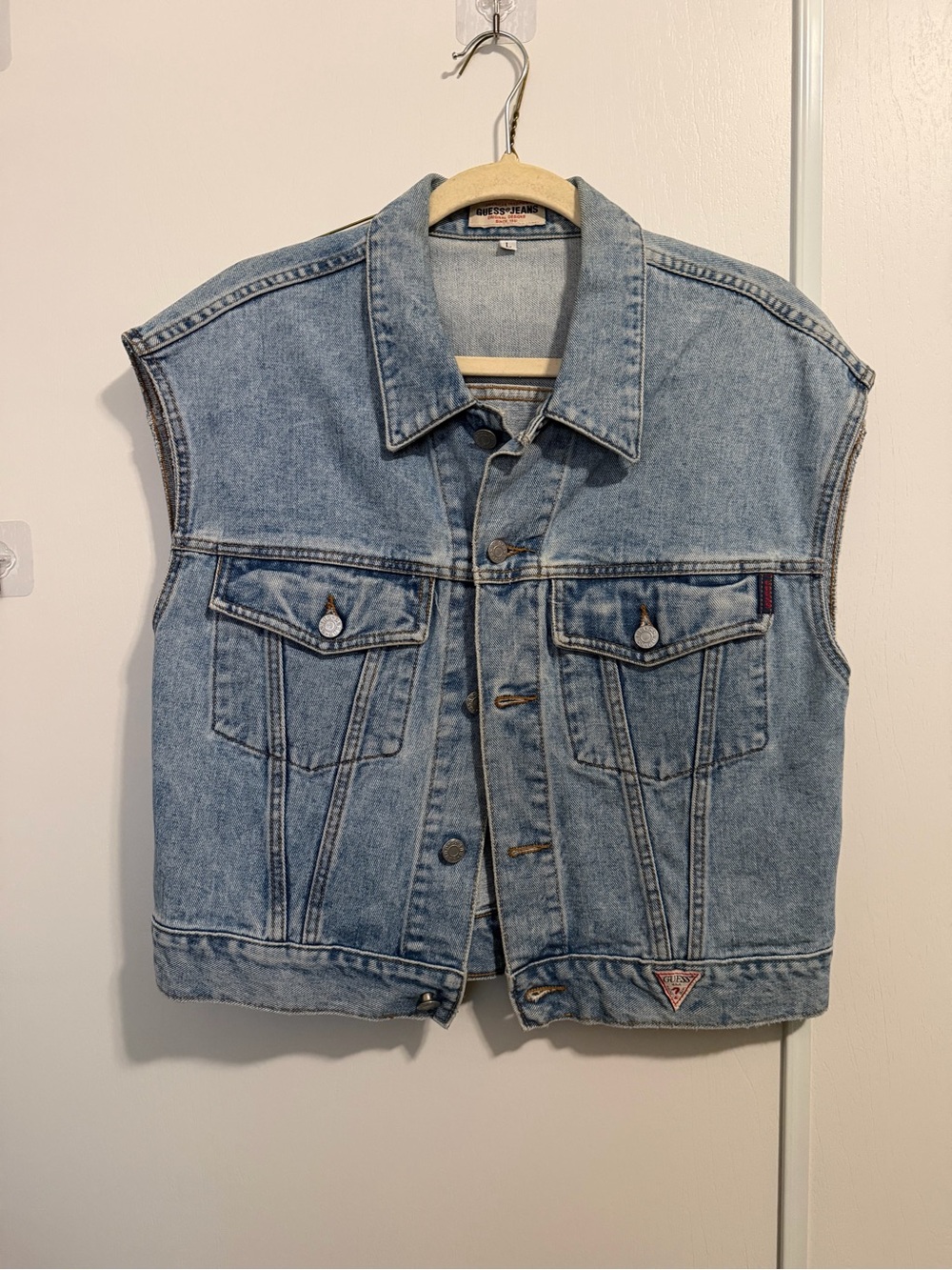 Vintage Guess Jeans Denim Vest jacket large